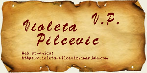 Violeta Pilčević vizit kartica